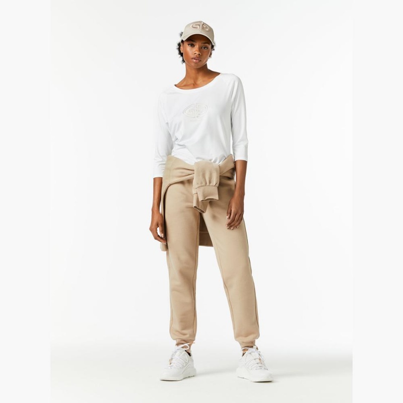 Tricko Goldbergh RAVEN 3/4 sleeve Biele | GPTLKUB-06