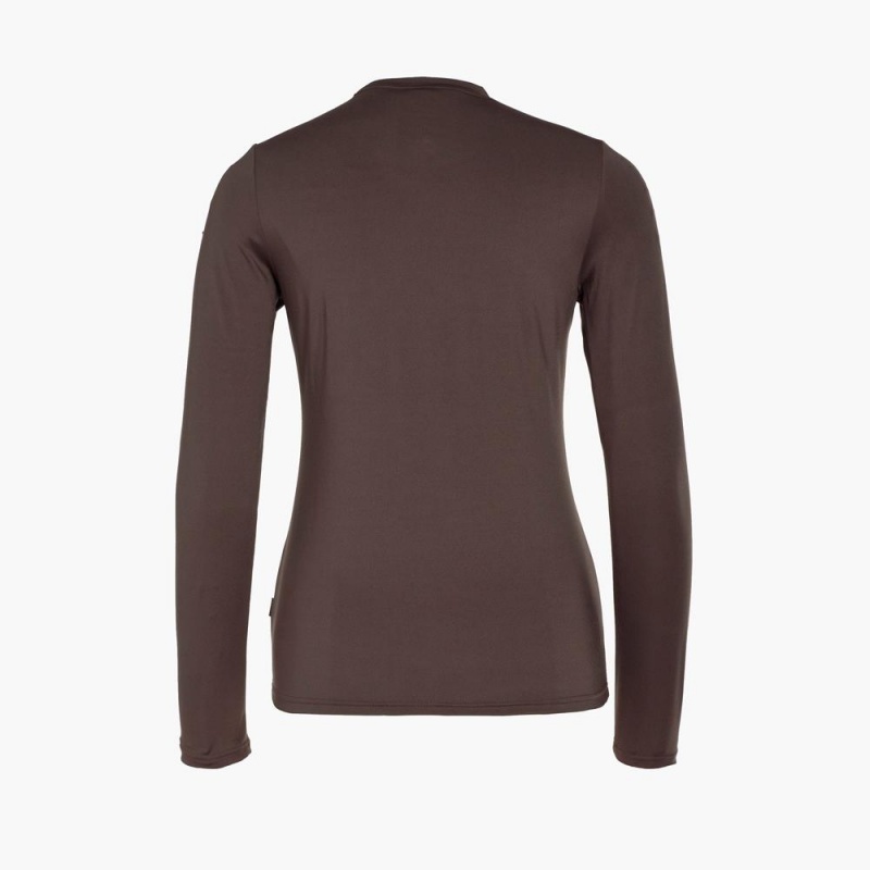 Tricko Goldbergh ROCK PEAK long sleeve Hnede | WAYUKRX-90