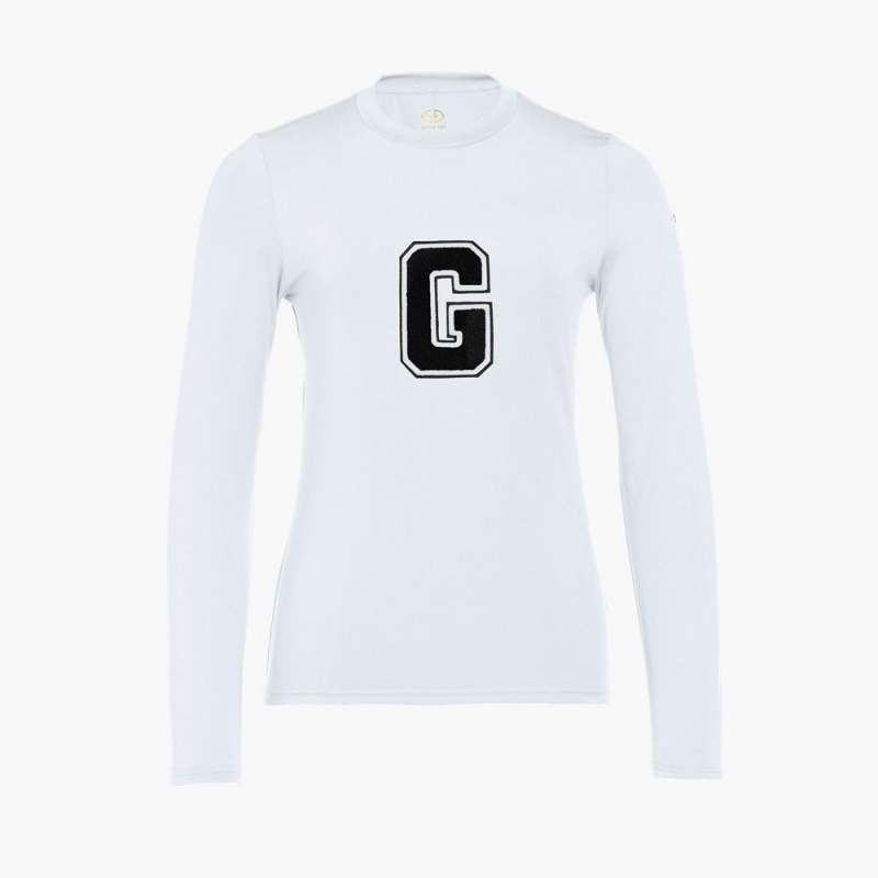 Tricko Goldbergh SUPER G long sleeve Biele | NPMSGZW-17